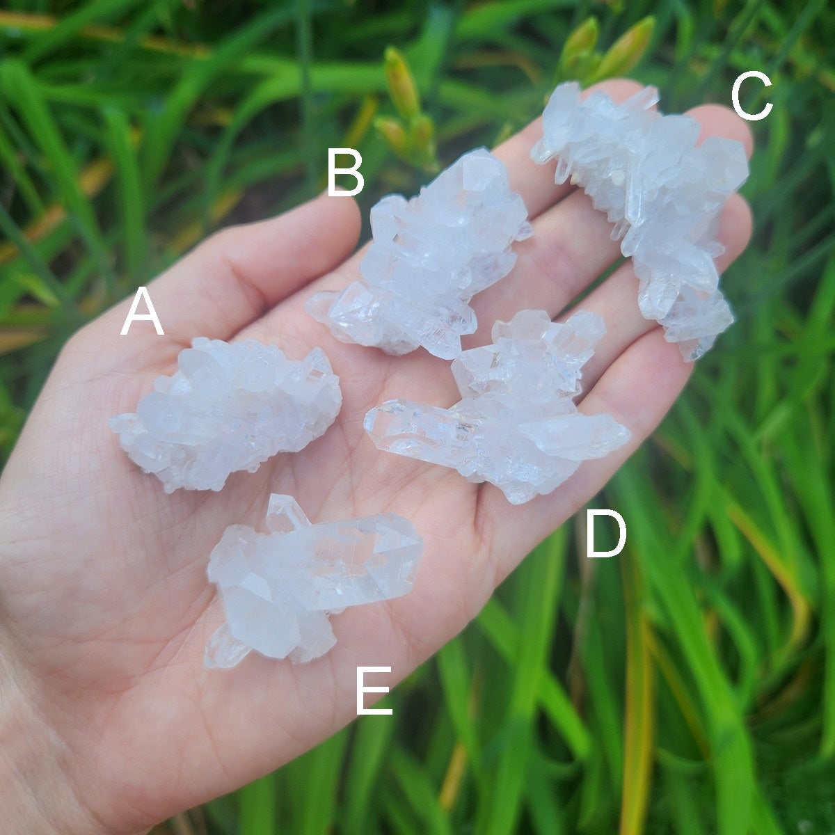 Mini Arkansas Quartz Crystal Clusters 1.5" Raw Quartz Stone