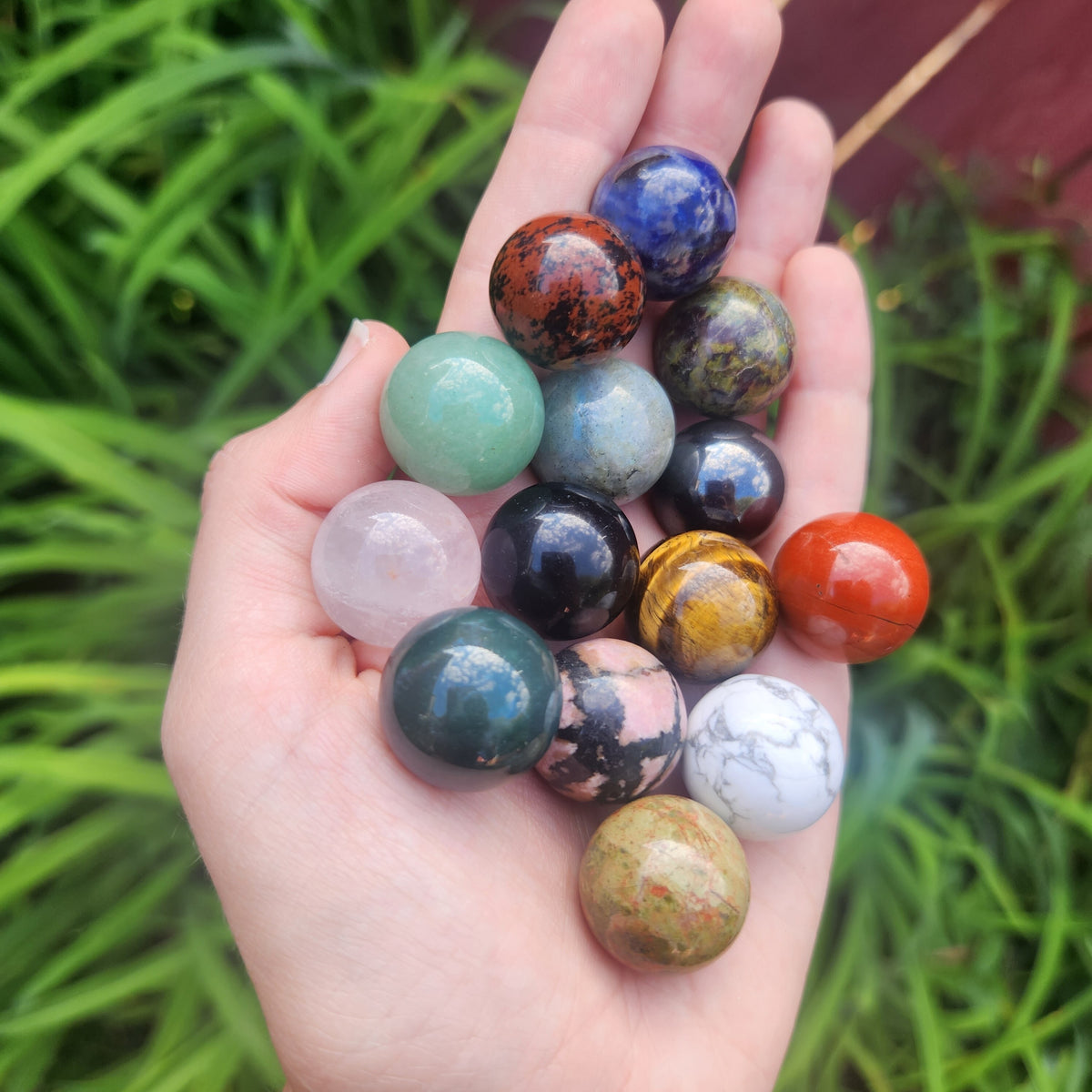 Small Balll Rocks Mini Crystal Ball | Small Stone Sphere 20mm – Crystalline Dream