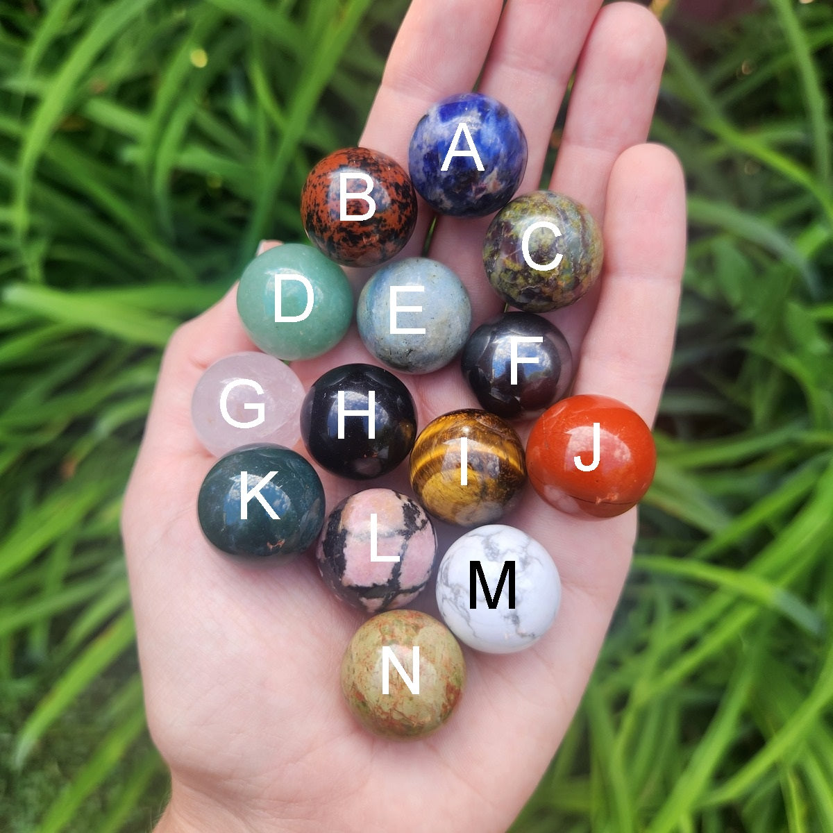 Mini Crystal Ball | Small Stone Sphere 20mm