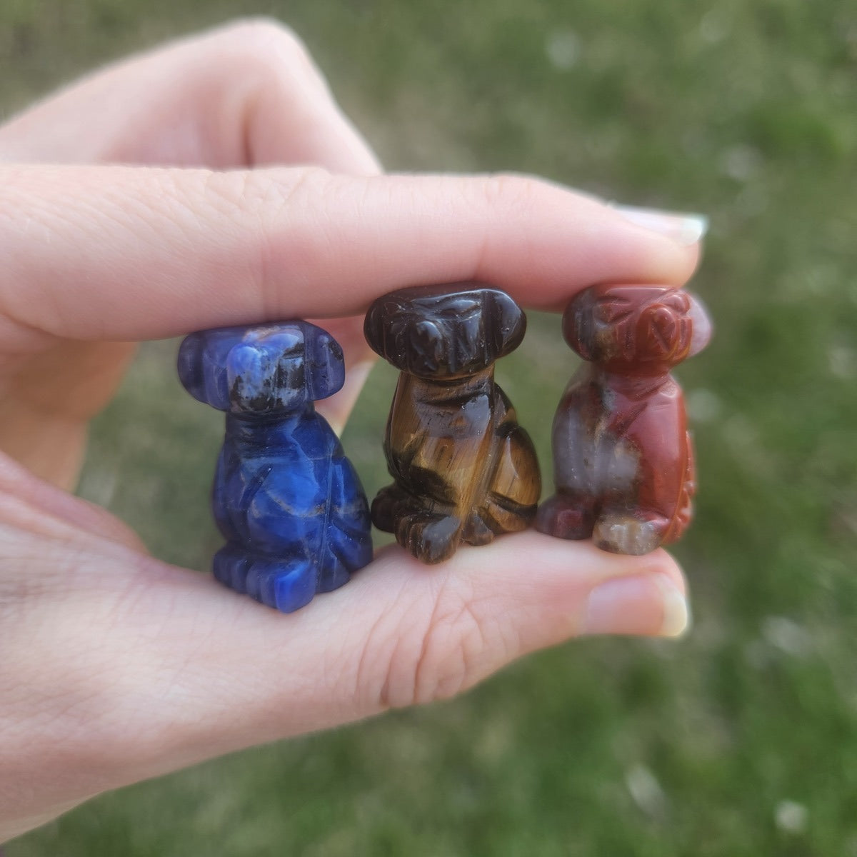 Mini Crystal Dog Animal Figurine