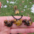 Crystal Squirrel Necklace - Animal Totem Jewelry