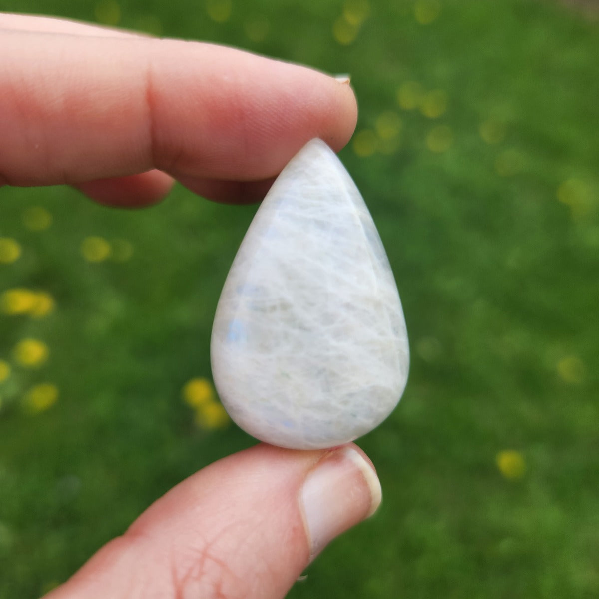 Rainbow Moonstone Crystal Cabochon