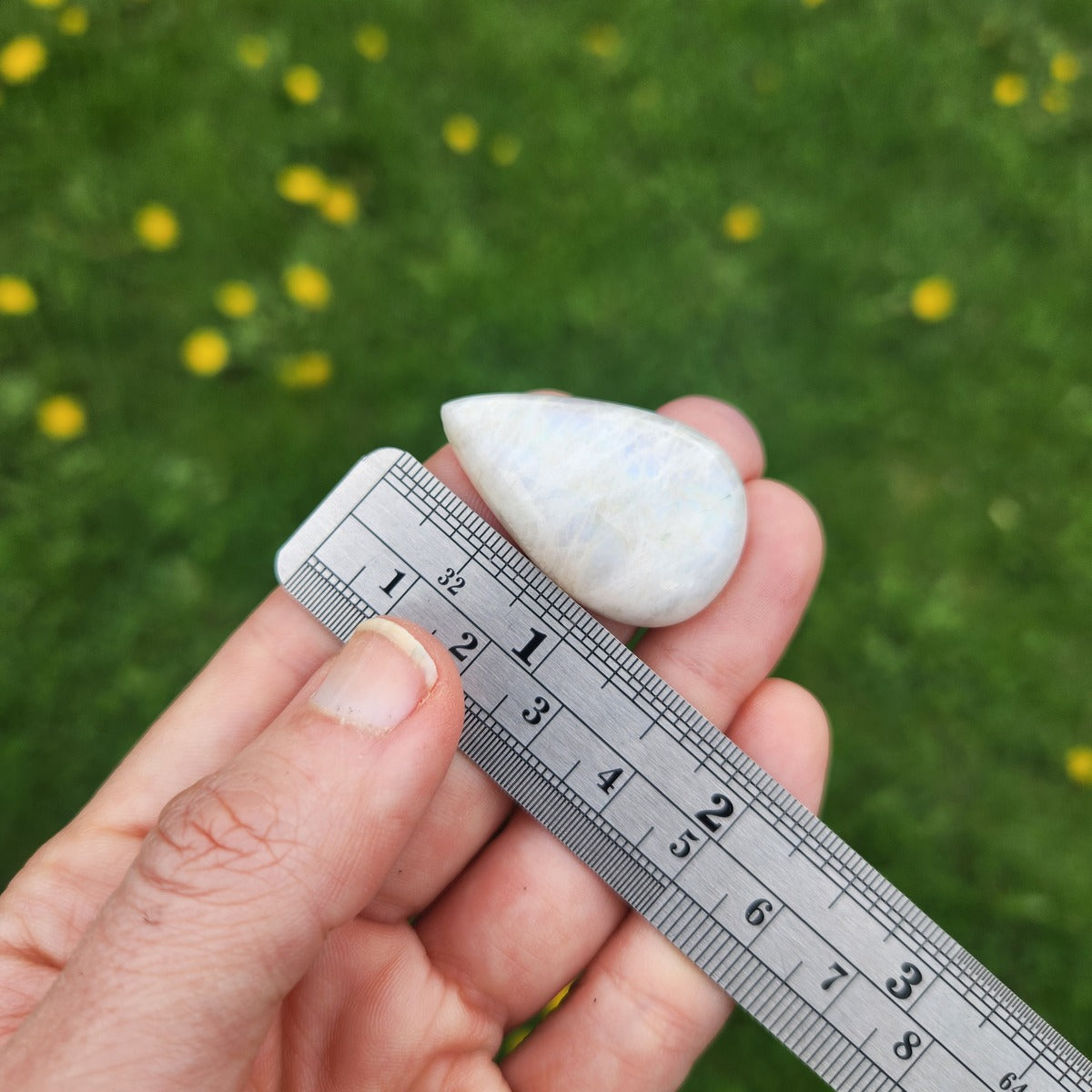 Rainbow Moonstone Crystal Cabochon