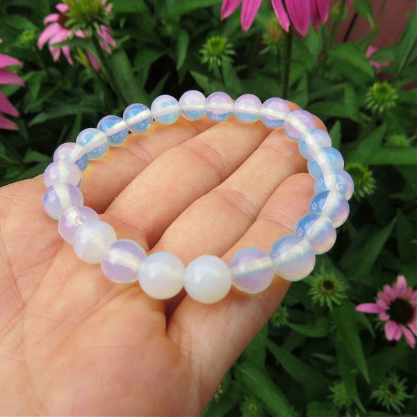 Opalite Crystal Beaded Bracelet