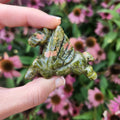 Unakite Pegasus Crystal Horse Animal Carving 2.25"