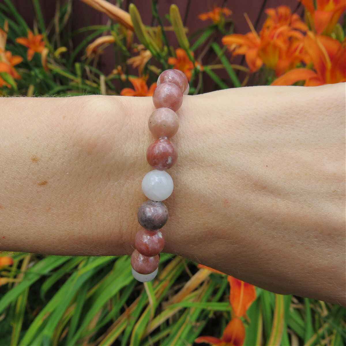 Plum Blossom Jaded Stone Bracelet