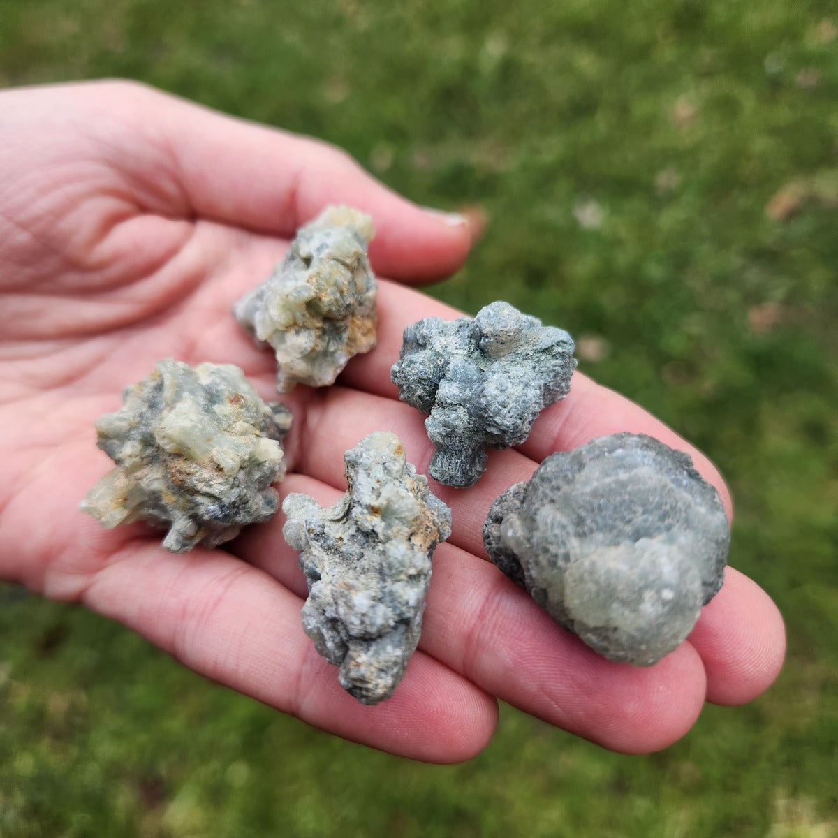 Rough Prehnite Crystal Clusters