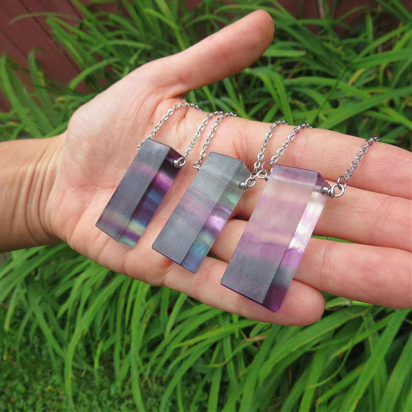 Rainbow Fluorite Necklace