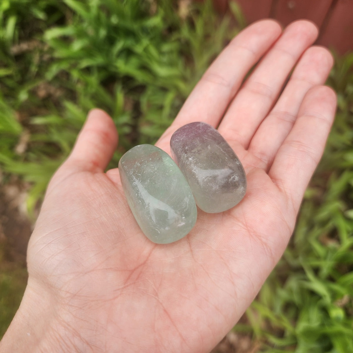 Rainbow Fluorite Crystal Polished Stone
