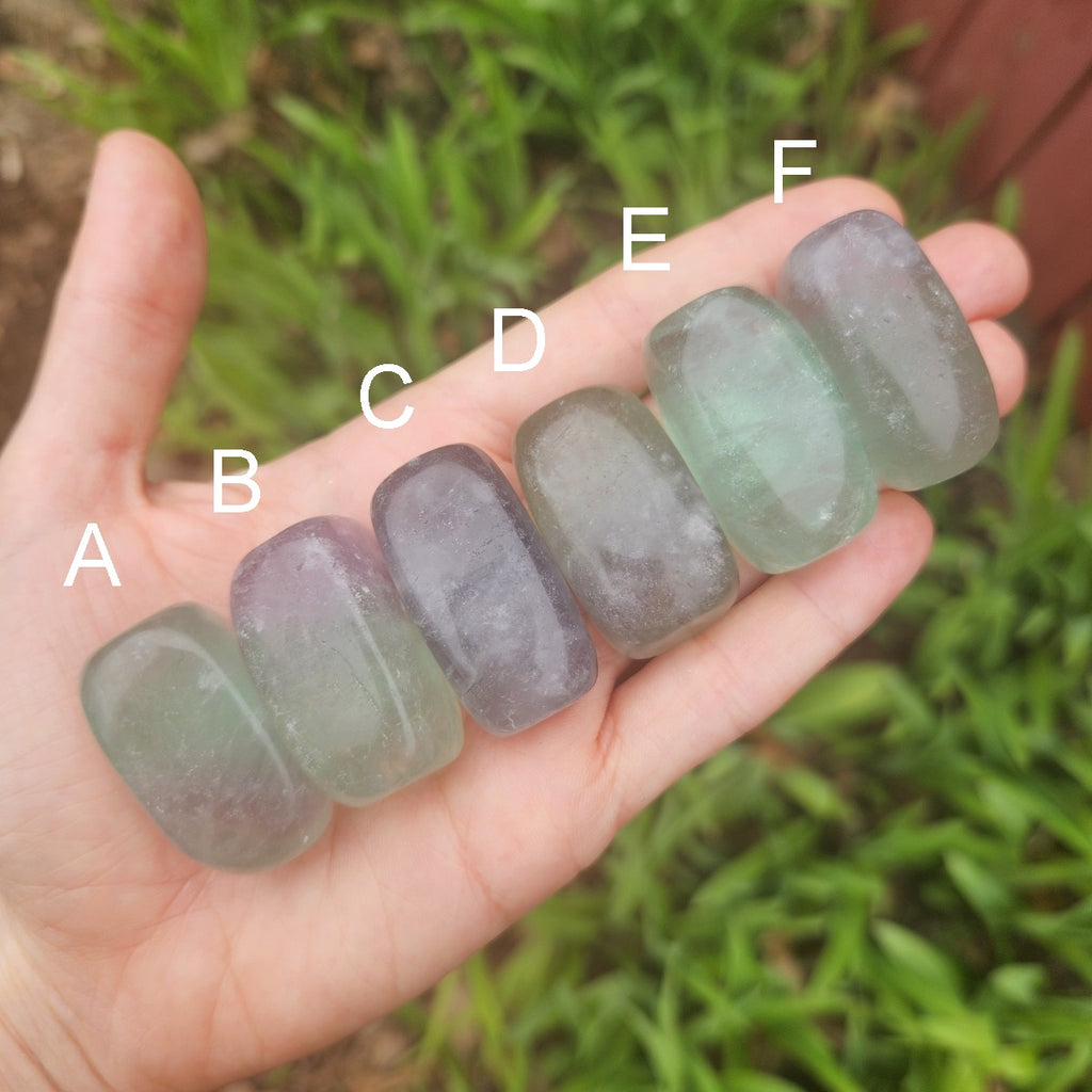 Rainbow Fluorite Crystal Polished Stone
