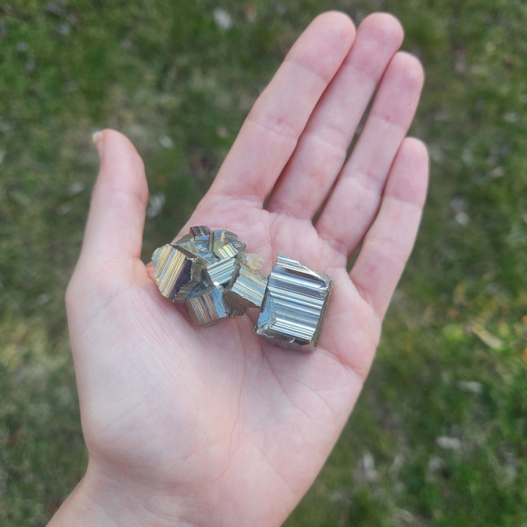 Raw Pyrite Crystal Chunks - Cubic Pyrite Stone