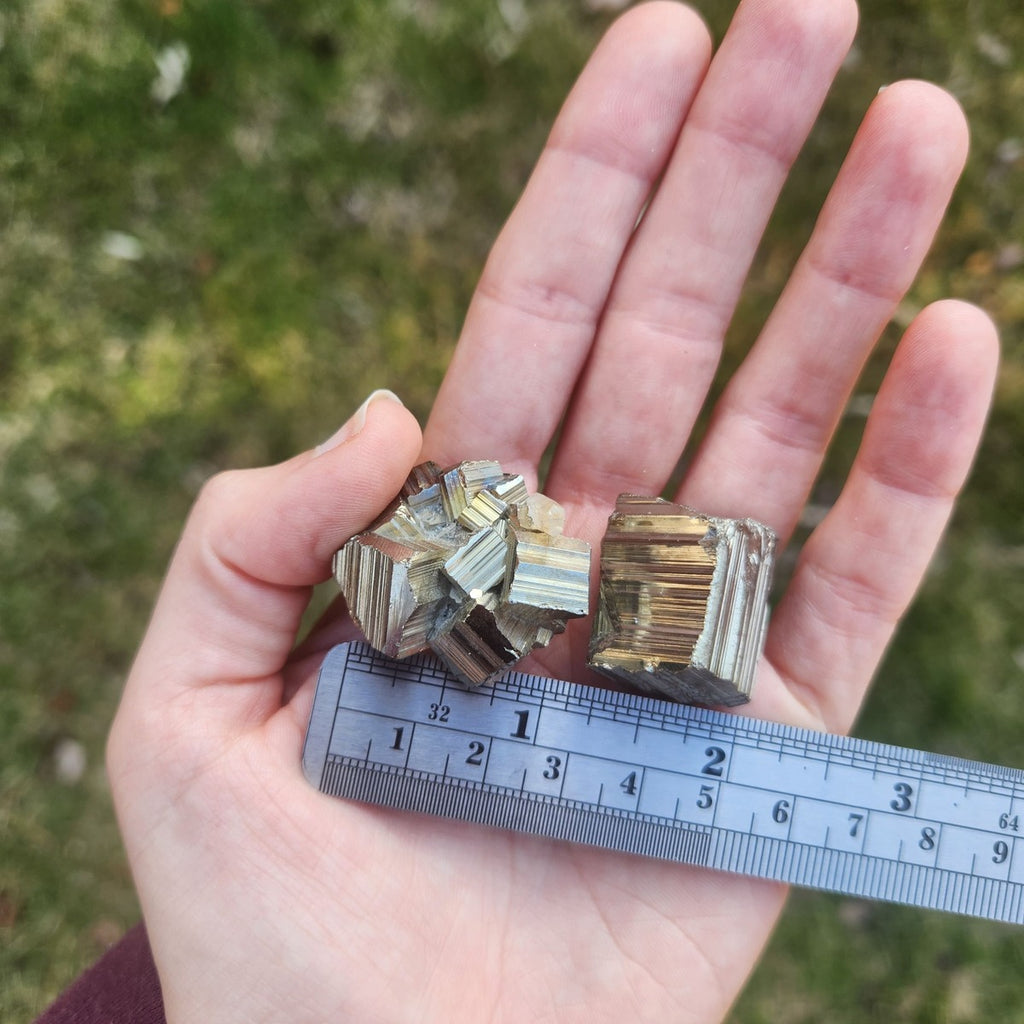 Raw Pyrite Crystal Chunk 1.25" | Cubic Pyrite | Fools Gold Stone