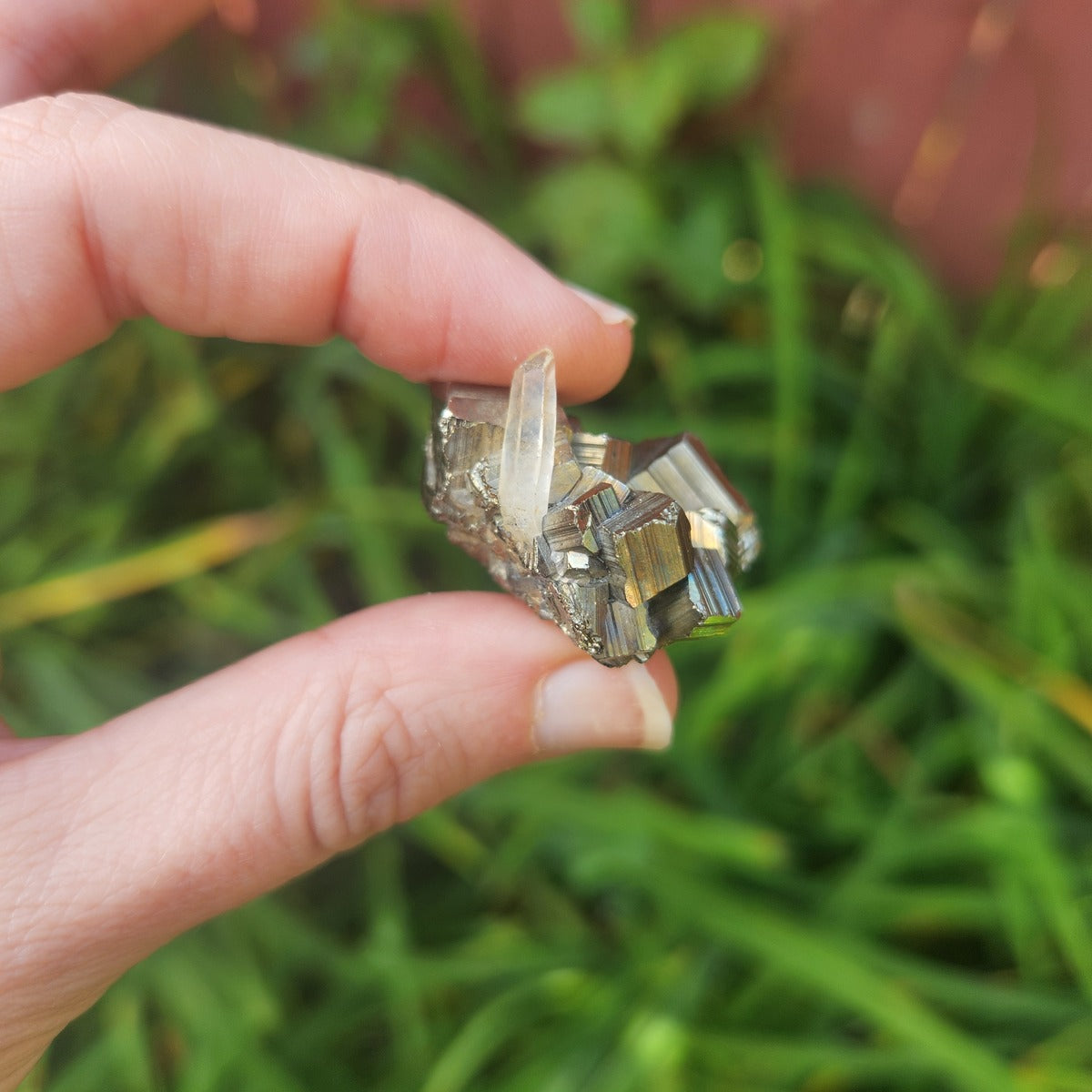Raw Pyrite Stone with Quartz