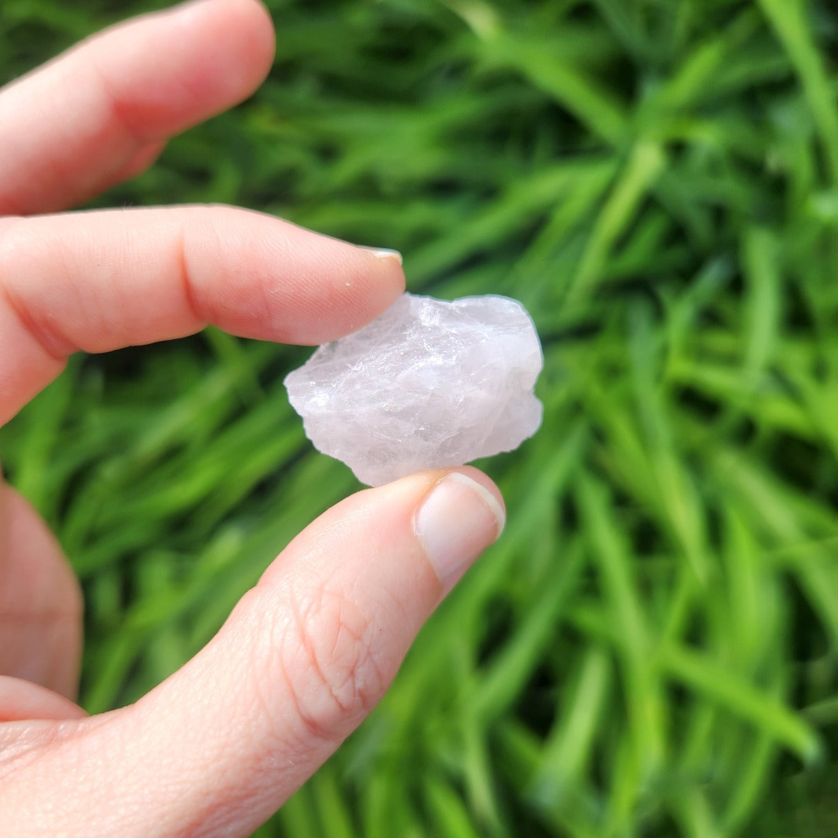 Raw Pink Rose Quartz Crystal for Love - Heart Chakra Stone