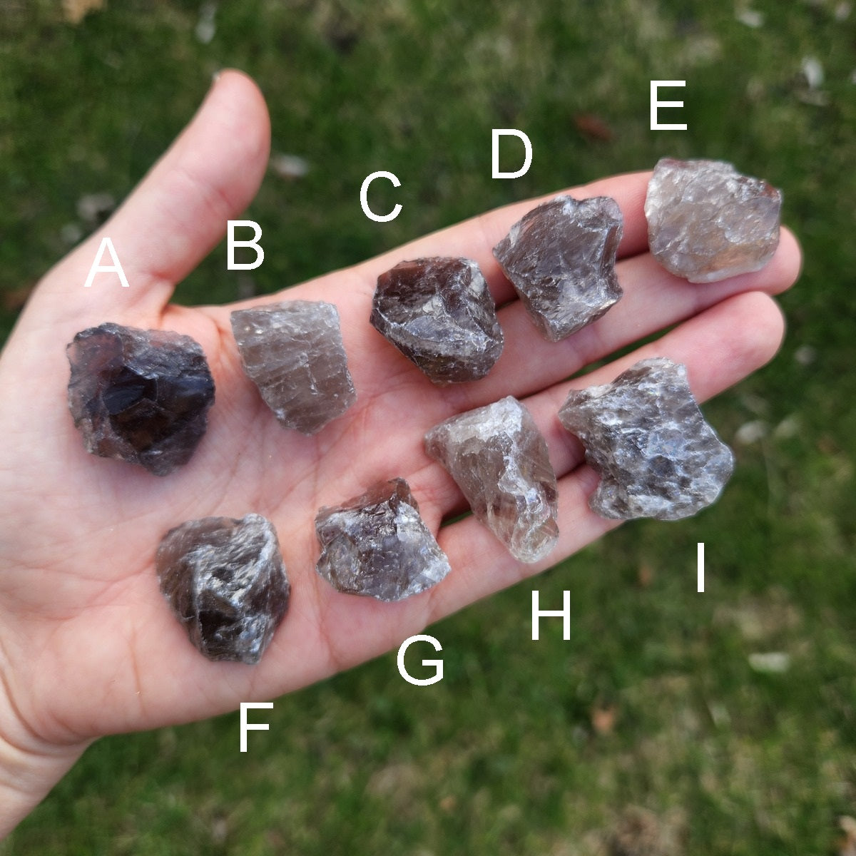 Raw Smoky Quartz Stone 1"