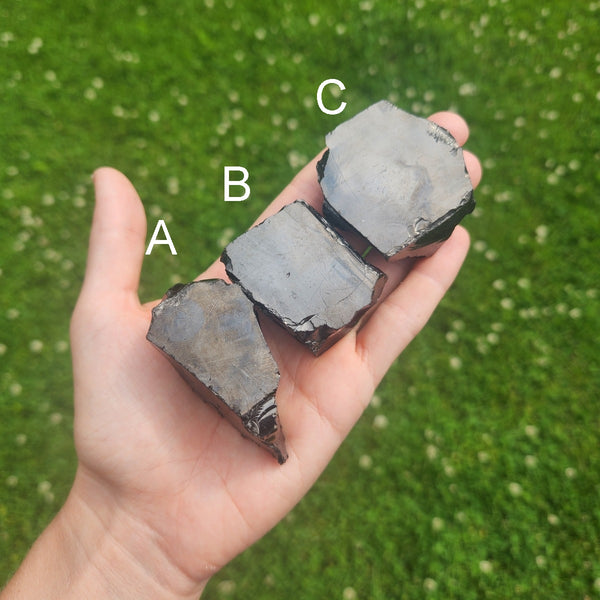 Elite Shungite Stone | Raw Shungite Crystal | Grounding, Cleansing, & Protection