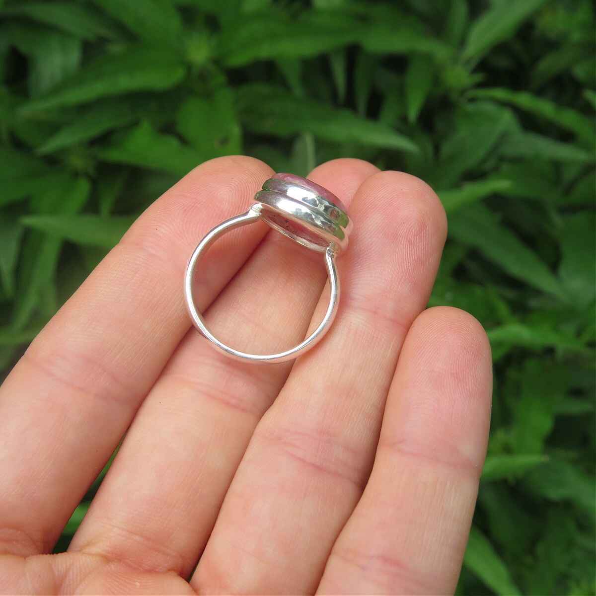 RhodochrositeRingSterlingSilve