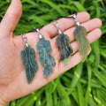 Serpentine Crystal Leaf Necklace