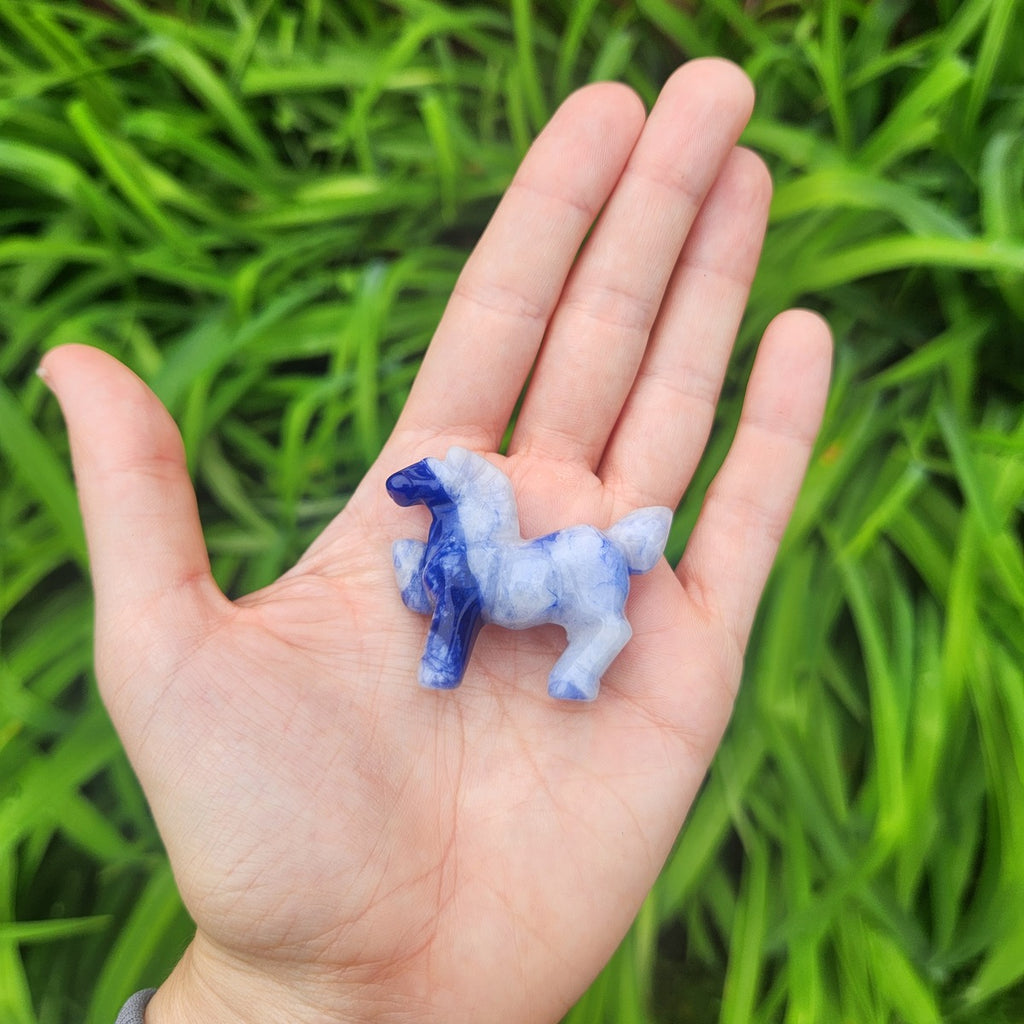 Sodalite Crystal Horse Animal Totem