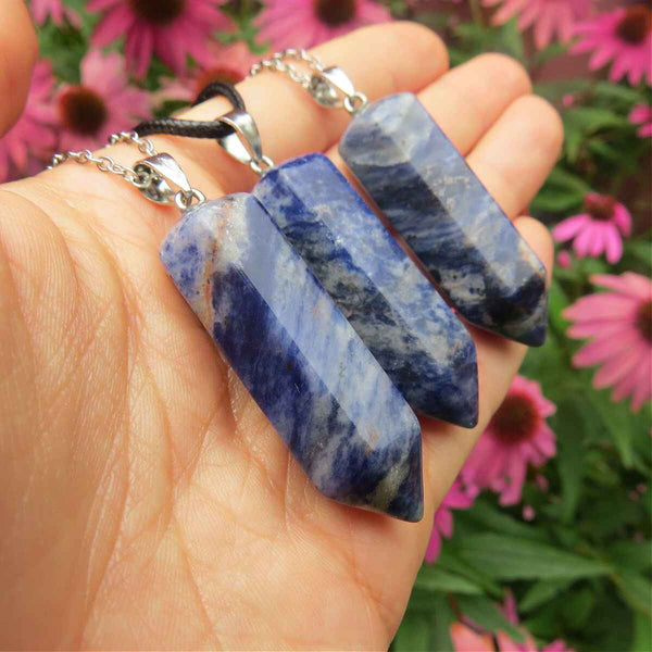 Large Sodalite Crystal Healing Necklace