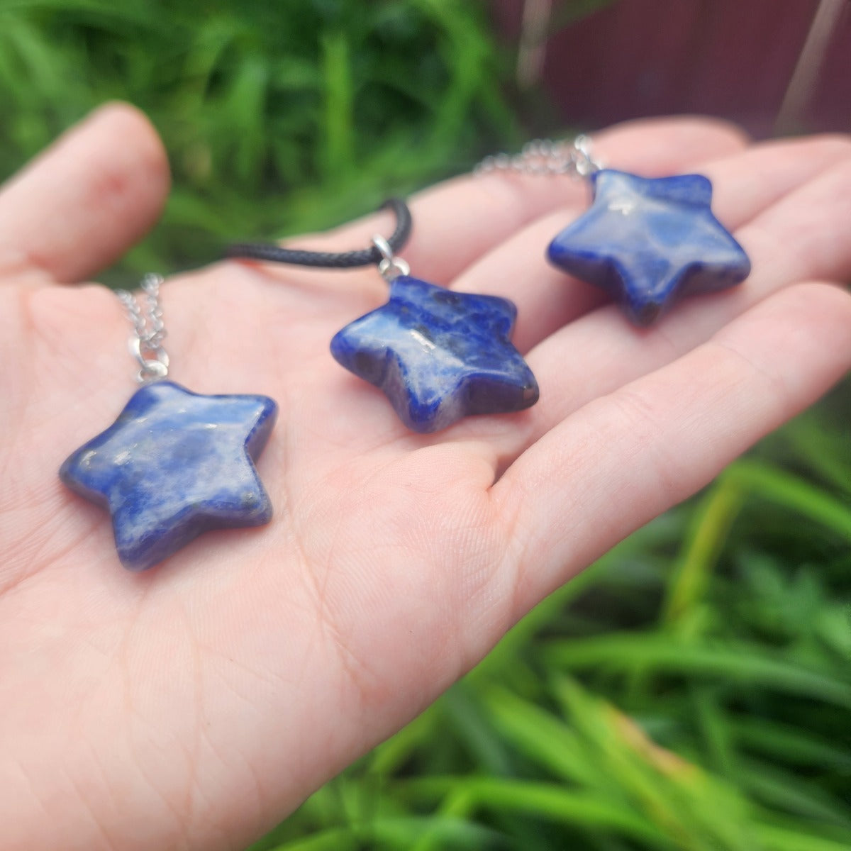 Sodalite Crystal Star Necklace