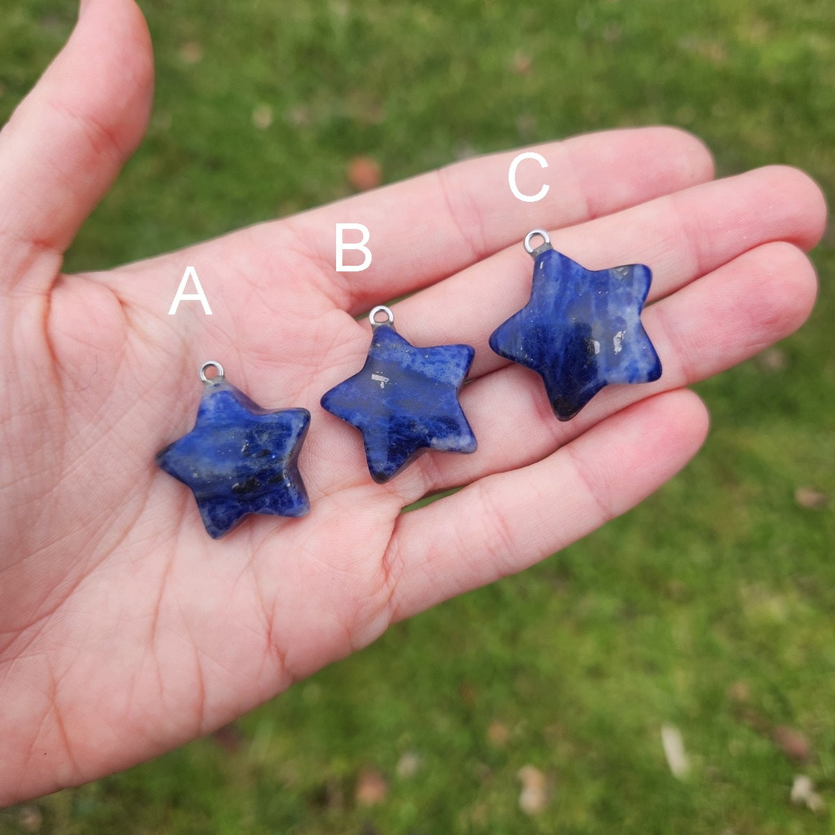 Sodalite Crystal Star Necklace