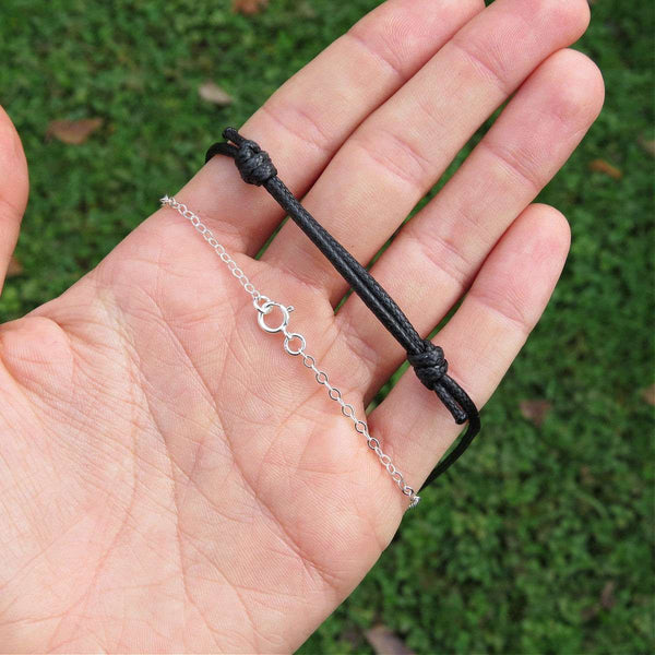 Obsidian Crystal Penguin Necklace
