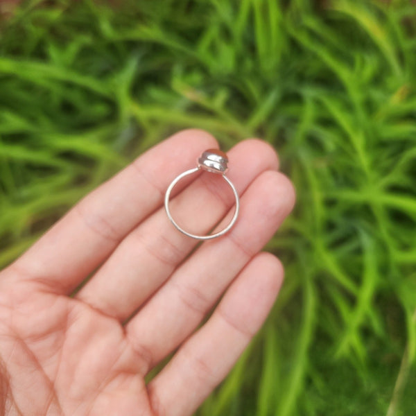 Sunstone Ring Sterling Silver Size 7.75