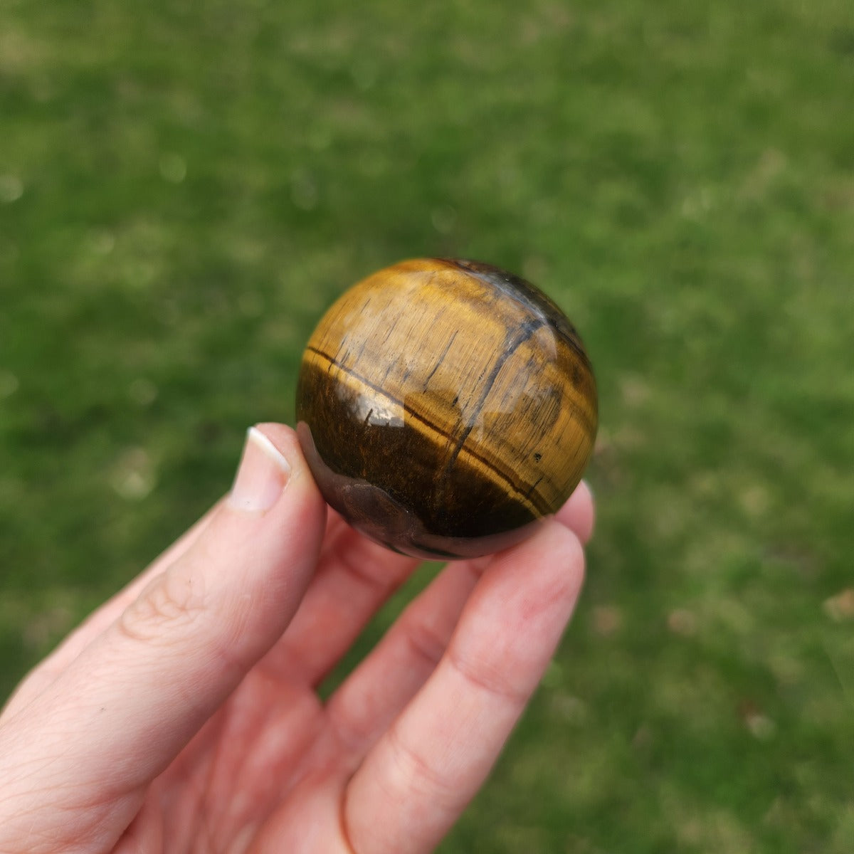 Tigers Eye Gemstone Ball