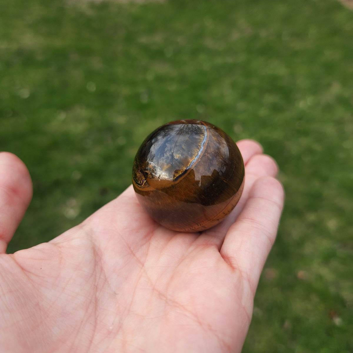 Tigers Eye Crystal Ball 1.5" Stone Sphere