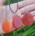 Carnelian Crystal Necklaces