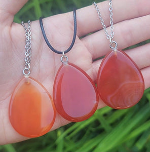 Carnelian Crystal Necklaces