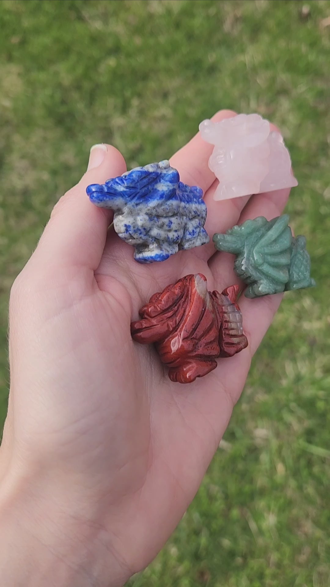 Crystal Dragon Animal Totem Figurines