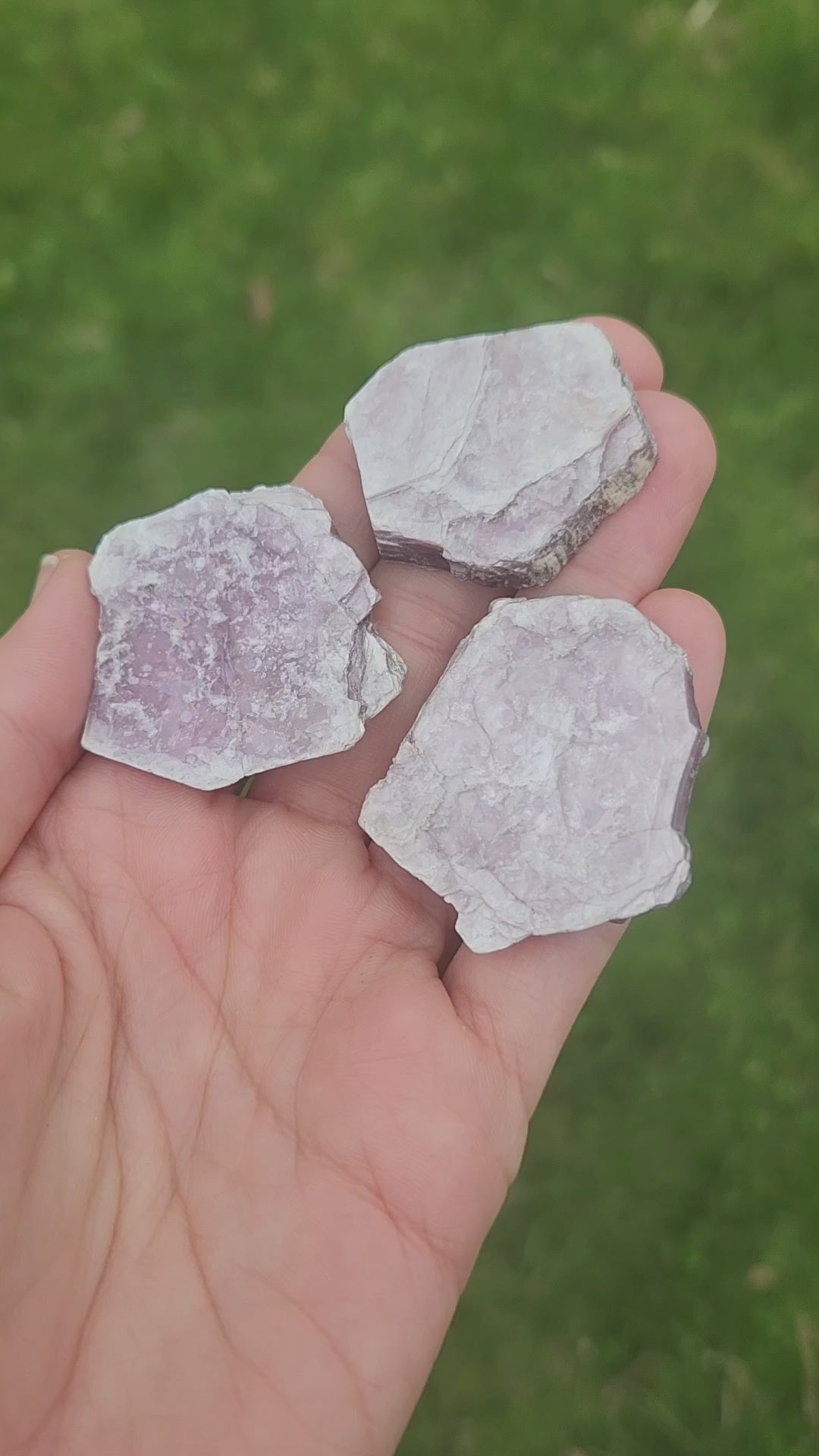 Lepidolite Crystal Slices
