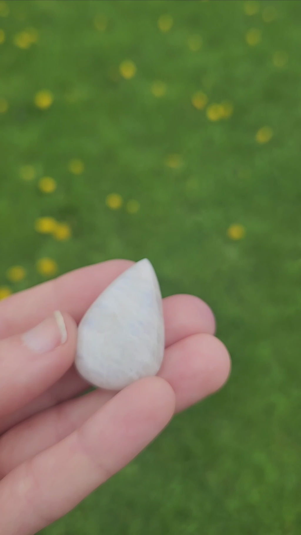 Rainbow Moonstone Crystal Cabochon
