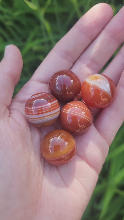 Carnelian Agate Crystal Balls