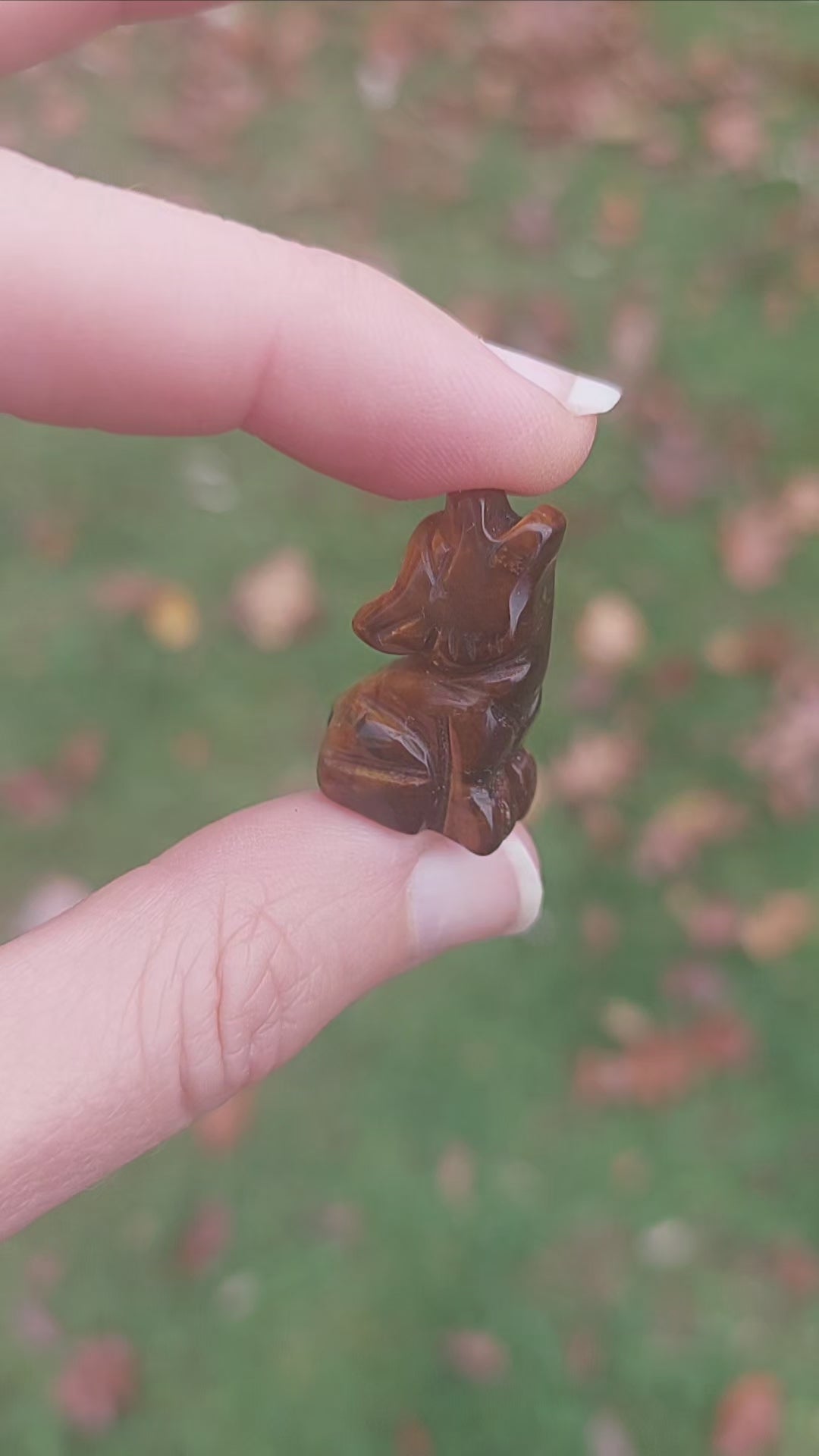 Mini Crystal Wolf Animal Totem Figurine