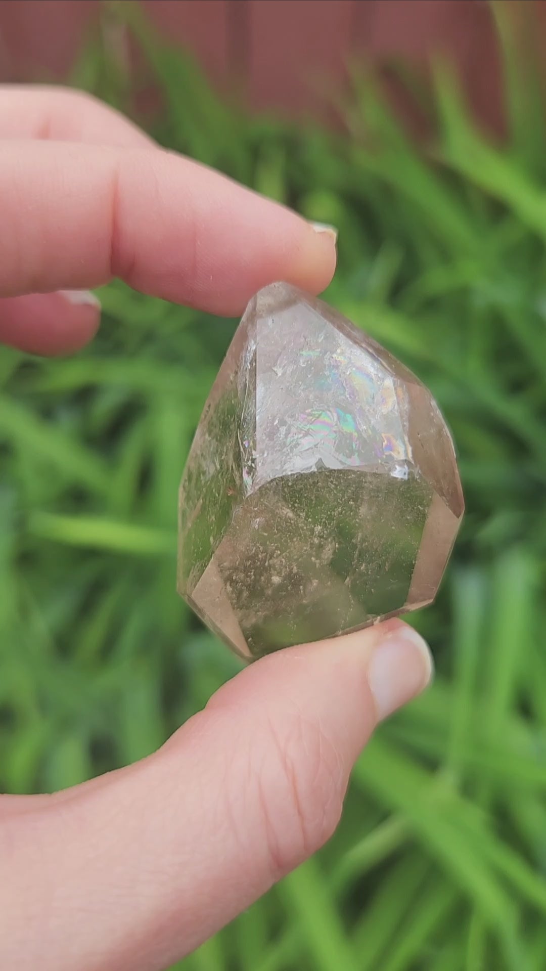 Smoky Citrine Crystal Freeform w/ Rainbow Inclusion
