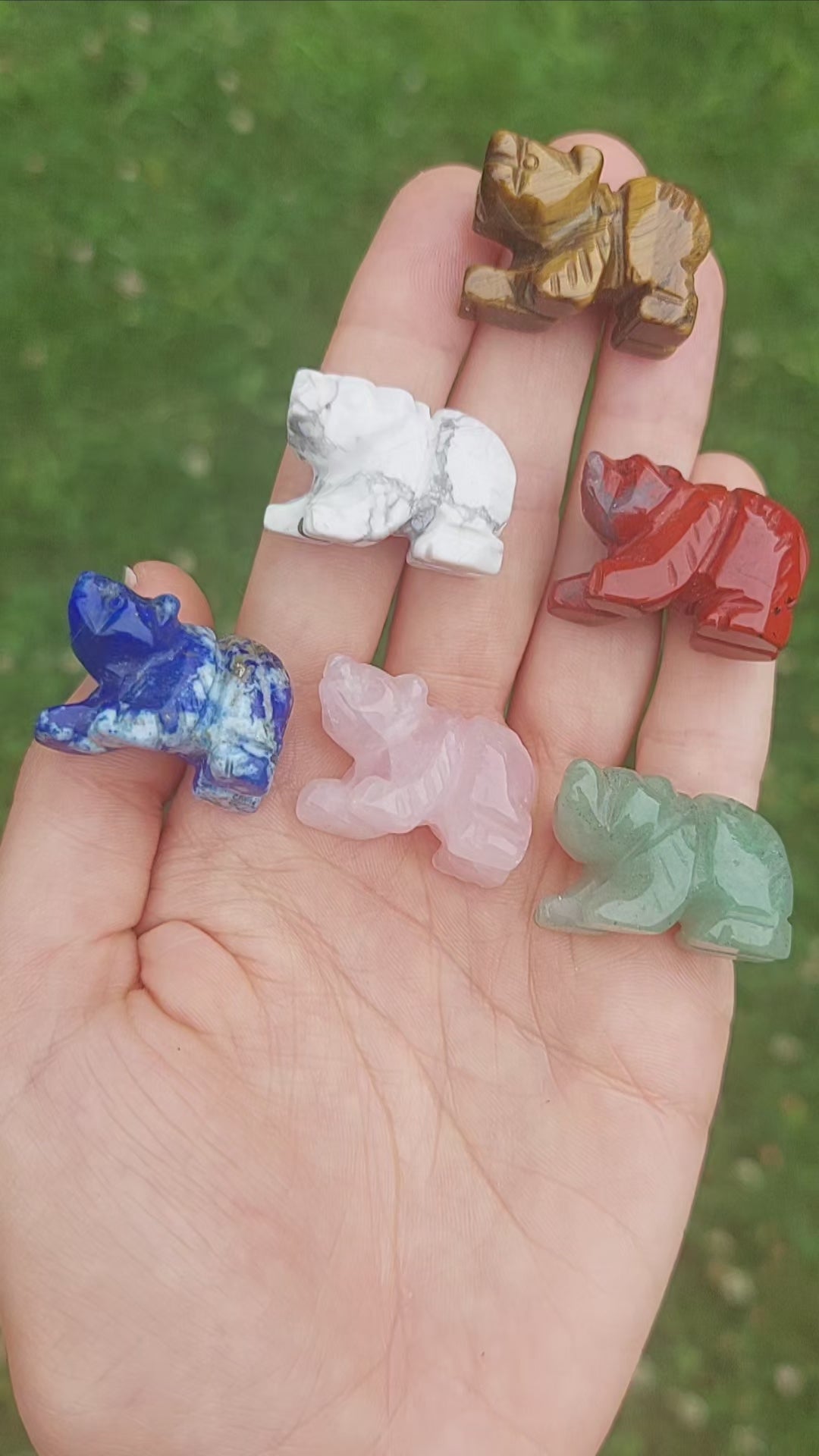 Mini Crystal Bear Figurines - Spirit Animal Totem Carvings