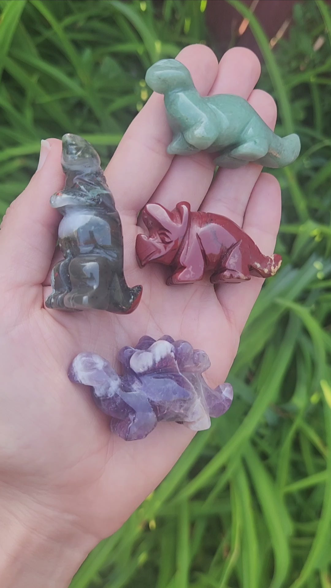 Crystal Dinosaur Stone Animal Carvings