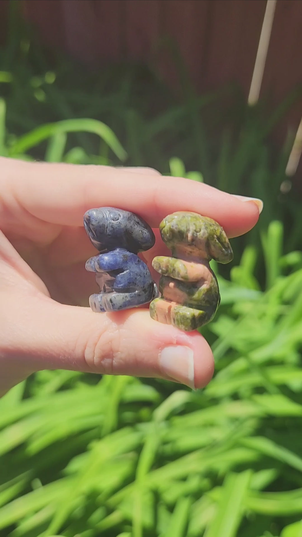 Mini Crystal Rabbit Stone Animal Figurines
