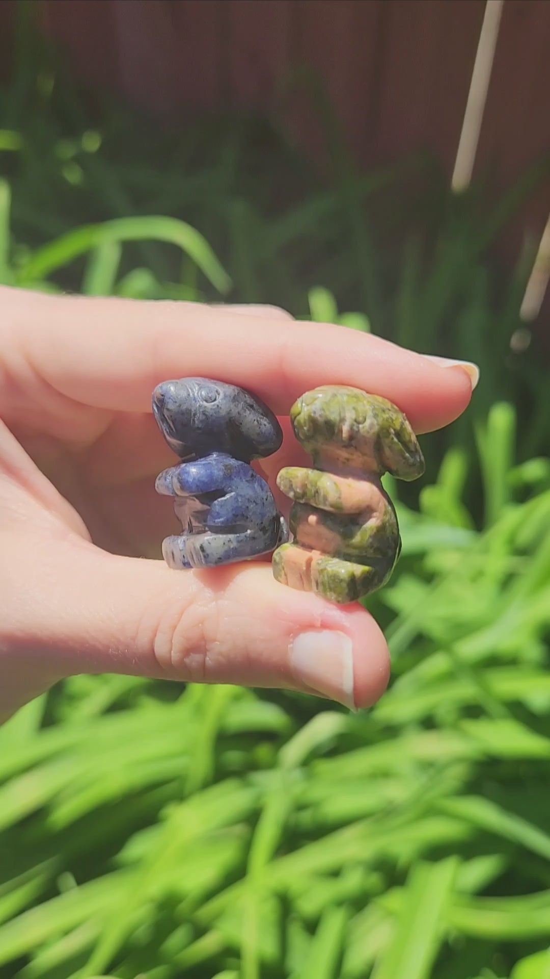 Mini Crystal Rabbit Stone Animal Figurines