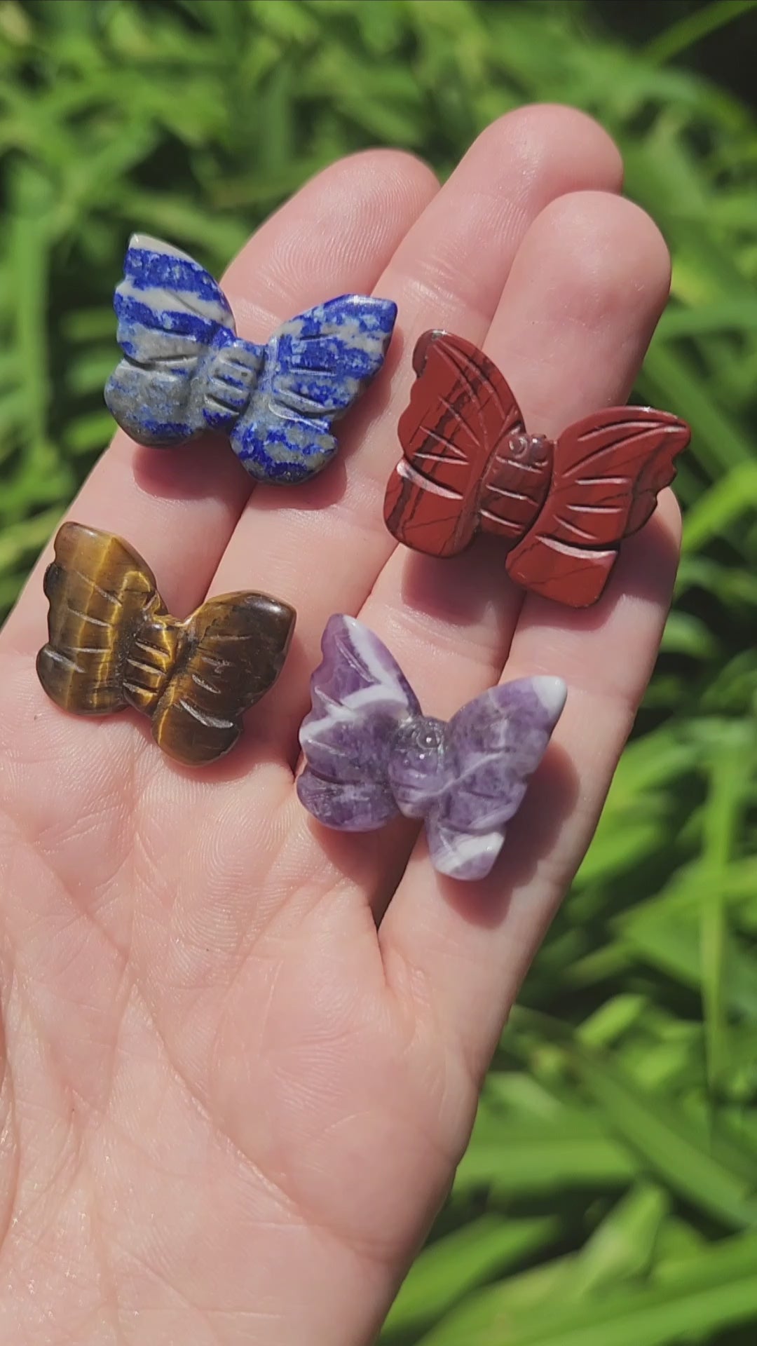 Mini Crystal Stone Butterfly Carvings