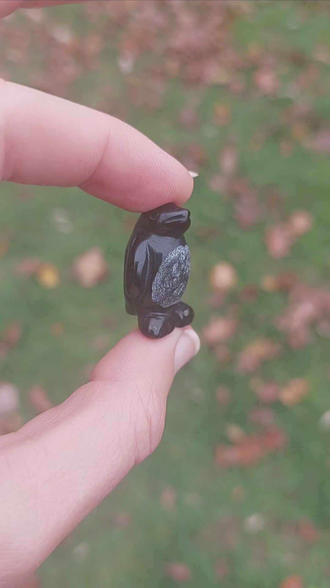 Mini Crystal Penguin Stone Animal Carving