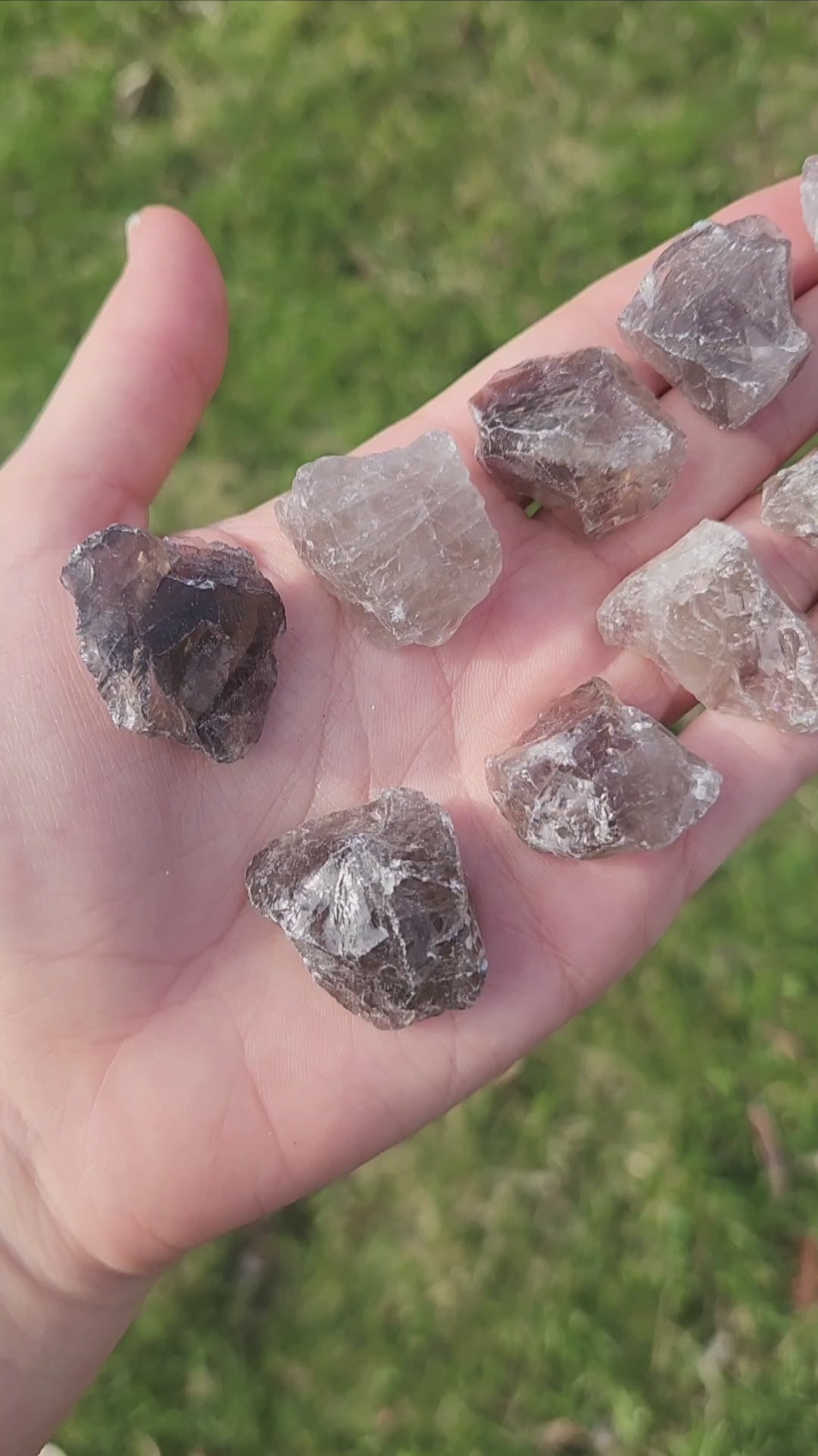 Raw Smoky Quartz Stones for Anxiety and Stress