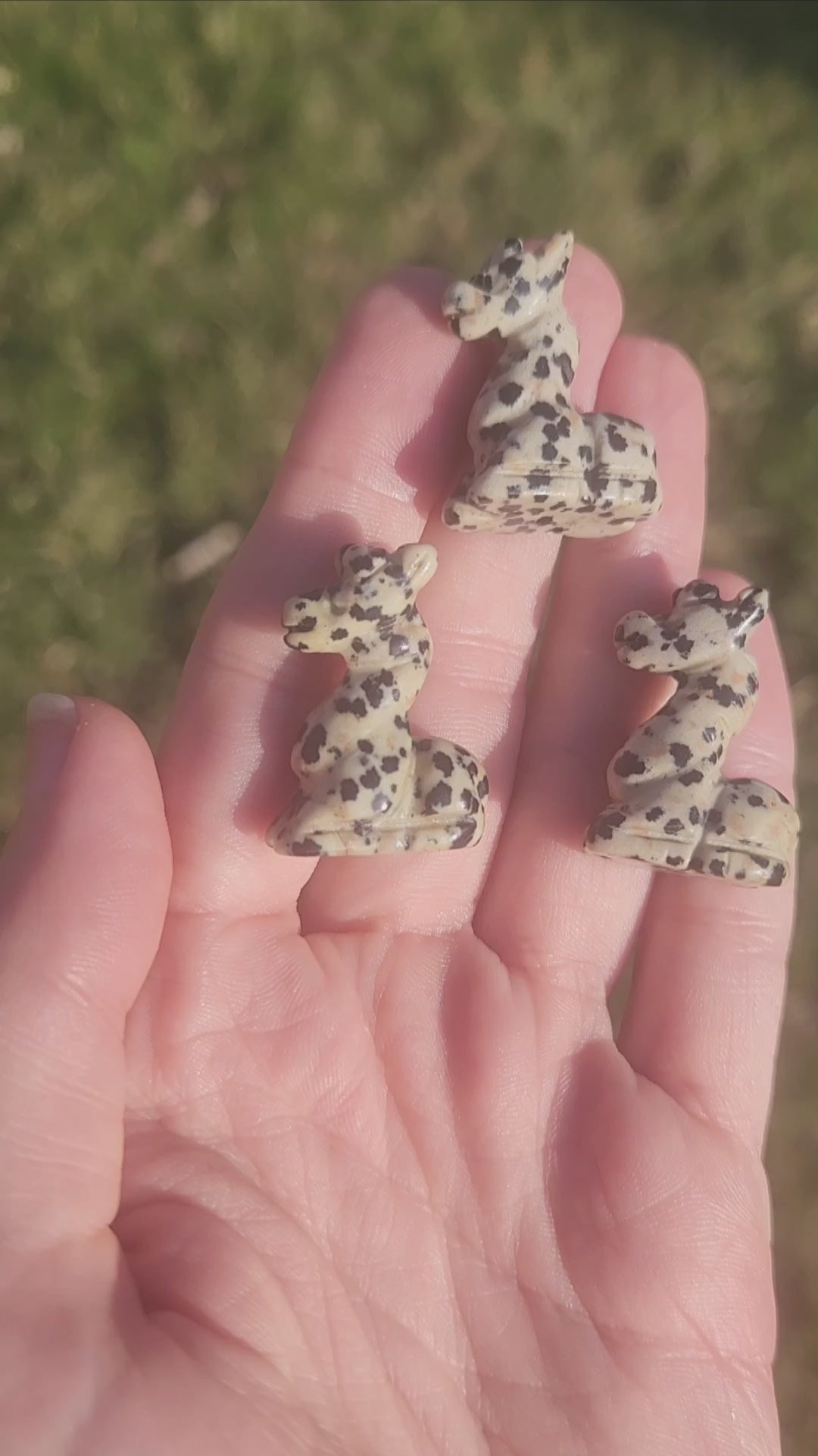 Mini Crystal Giraffe Animal Stone Carvings