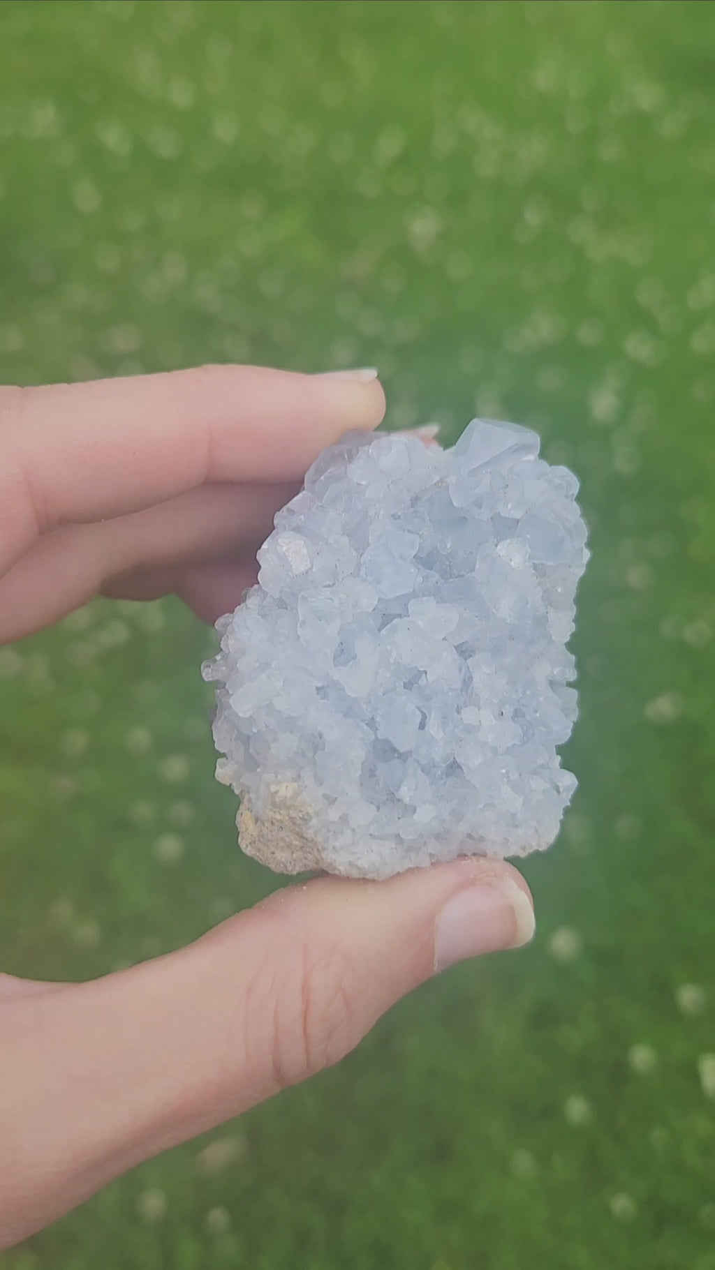 Blue Celestite Crystal Cluster