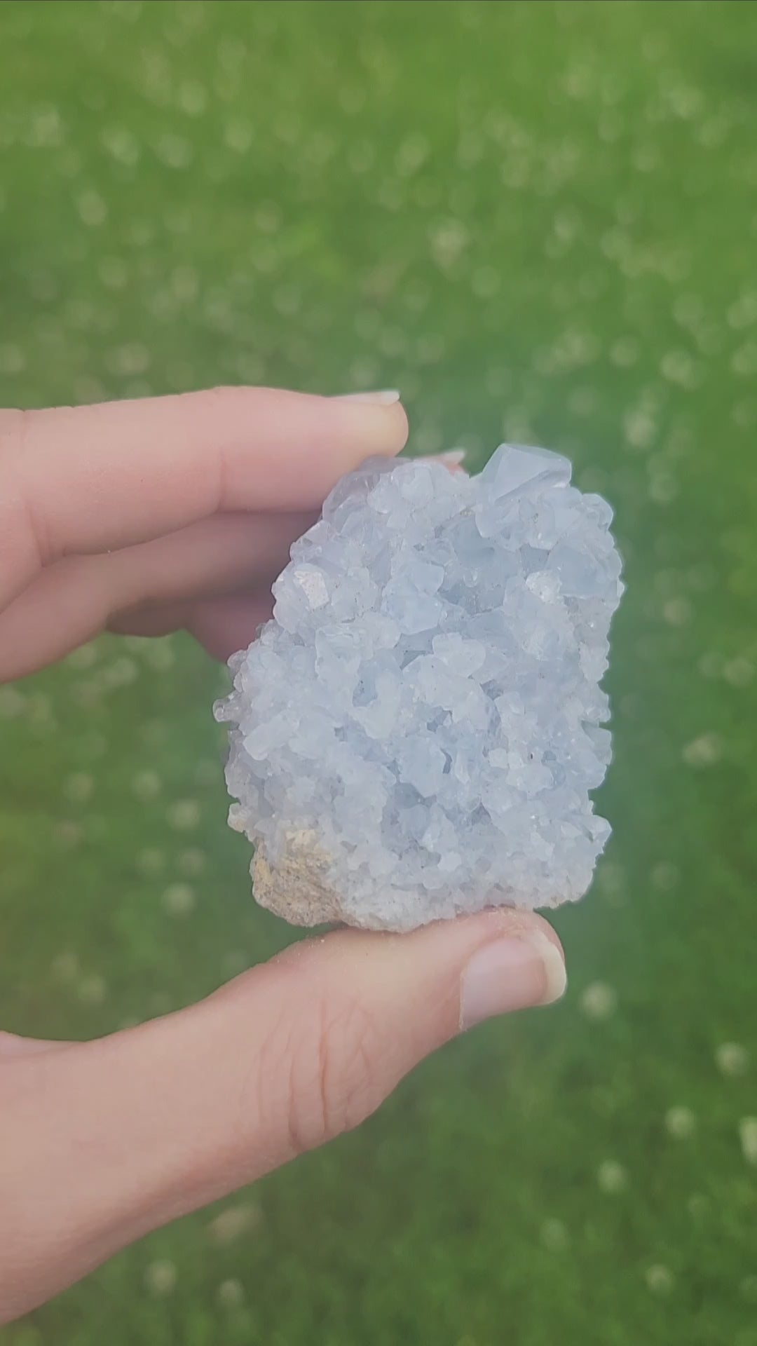 Blue Celestite Crystal Cluster