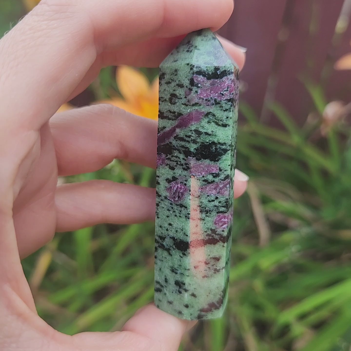 Ruby In Zoisite Stone Tower