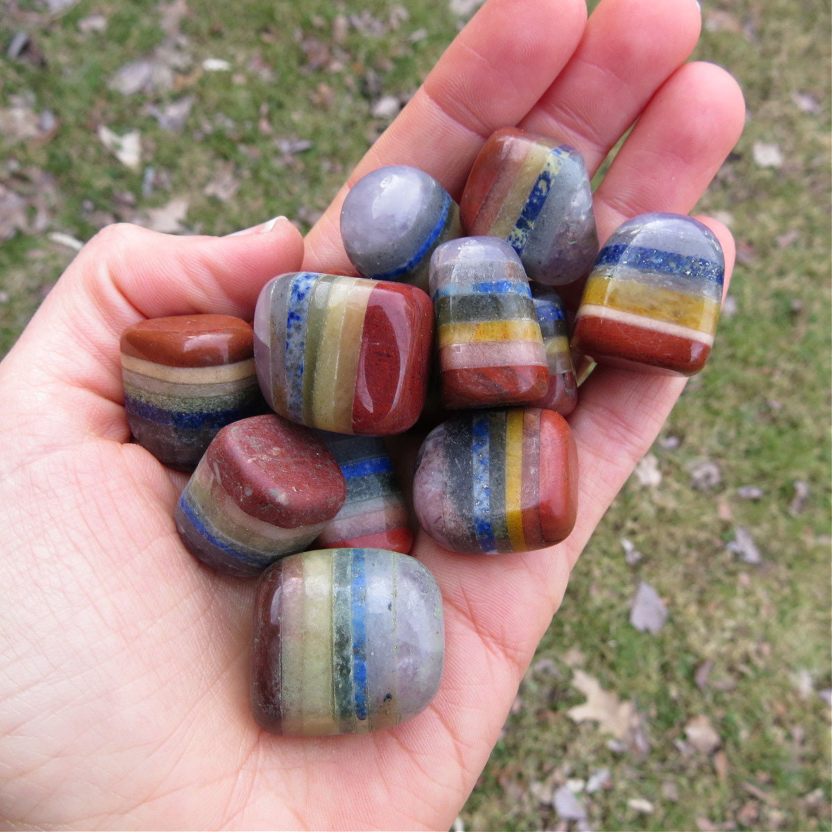 7 Chakra Tumbled Stone - Rainbow Crystal